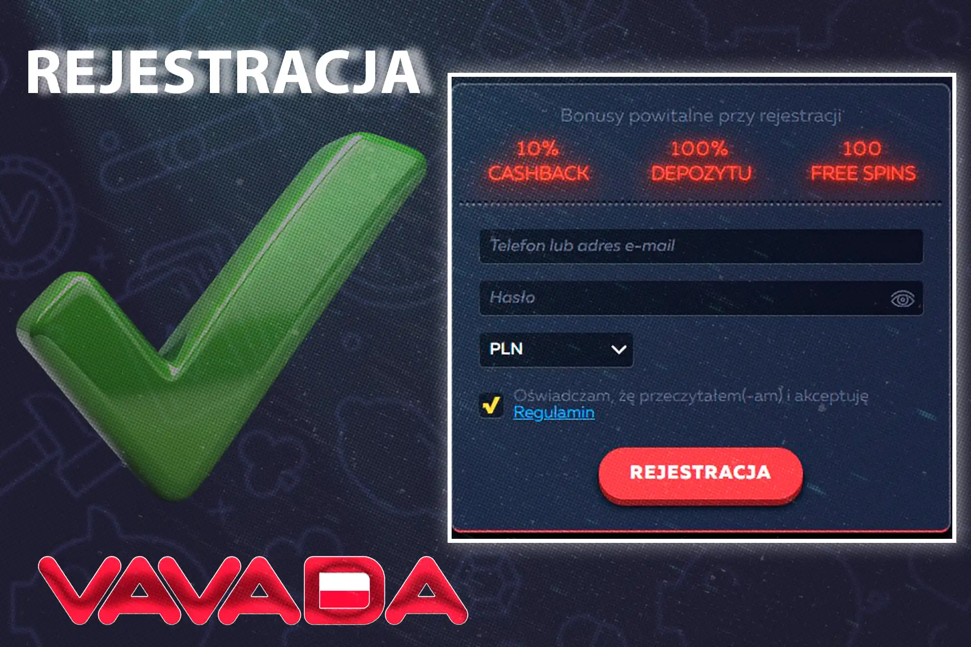 Vavada Casino rejestracja – krok po kroku jak założyć konto